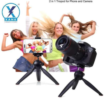 XANK YT-228 Tripod (Black, Supports Up to 1000 g)