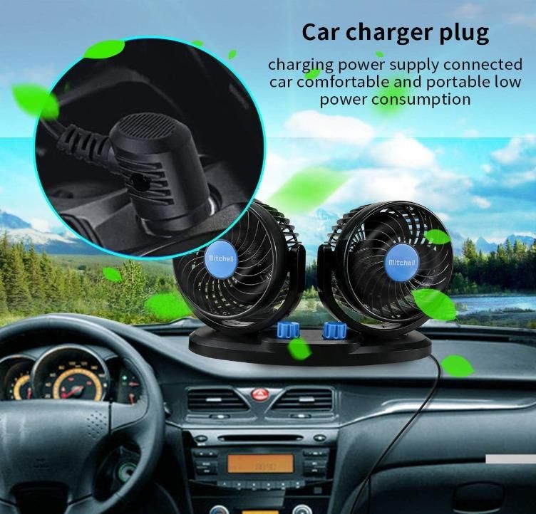 Car Air Circulation Fan 360 Rotatable Auto Car Cooling Fan