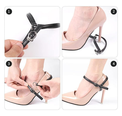 Womens Detachable Shoe Strap Shoe Belt Anti-Slip Shoe Ankle Straps