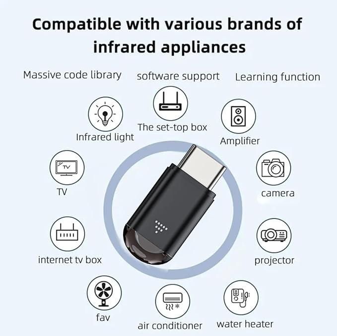 Mini Smartphone IR Remote Controller Adapter Type C 5th Gen