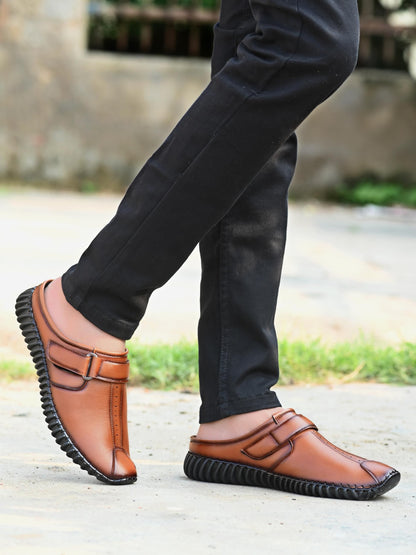 Men's Bantu Style Tan Loafer Casual Shoe