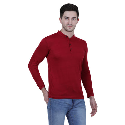 Mens Cotton Solid Full Sleeve T-Shirt